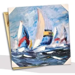 QUADRO QUADRETTO DECORATIVO 60X60X2,5 CM TELA SU LEGNO DELUXE DECORI ASS. 806827