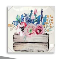 QUADRO QUADRETTO DECORATIVO 60X60X2,5CM TELA SU LEGNO DELUXE DECORI ASS. 730566