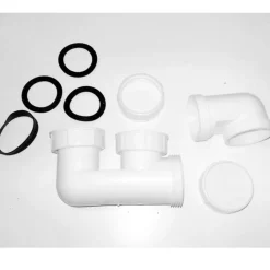 RACCORDI CURVE SDOPPIATORE SIFONE TUBO SCARICO ACQUA LAVABO LAVELLO LAVATRICE