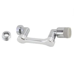 RACCORDO PER RUBINETTO BRACCIO GIREVOLE A 360° IN PLASTICA UNIVERSALE 15CM 87523