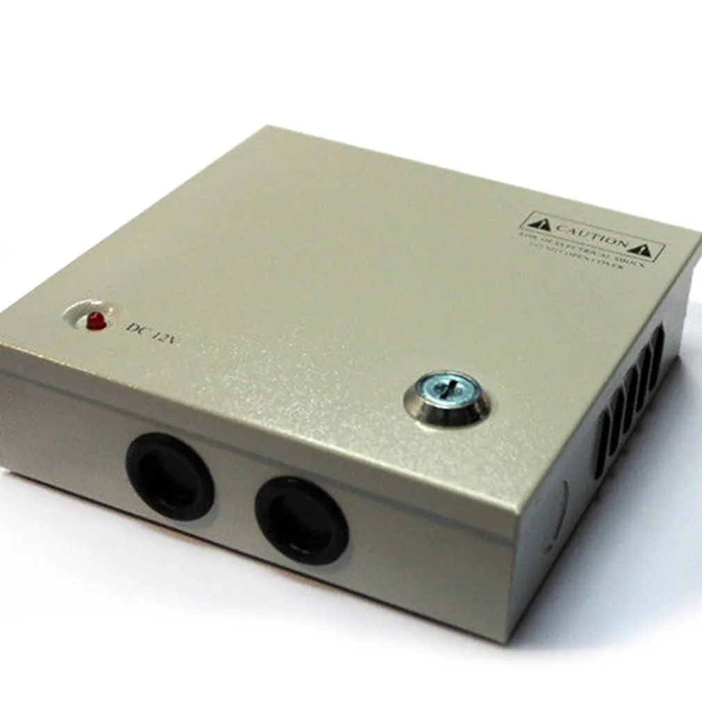 RACK BOX ALIMENTATORE STABILIZZATO 4 USCITE CANALI CENTRALINA TELECAMERA DC CCTV