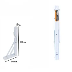 REGGIMENSOLA SUPPORTO STAFFA METALLO PIEGHEVOLE REGOLABILE 25X17.5X2.5 CM 07918