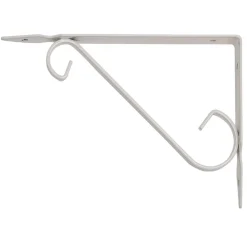 REGGIMENSOLA SUPPORTO STAFFA REGGI MENSOLA IN FERRO BATTUTO 14.5X11CM BIANCA