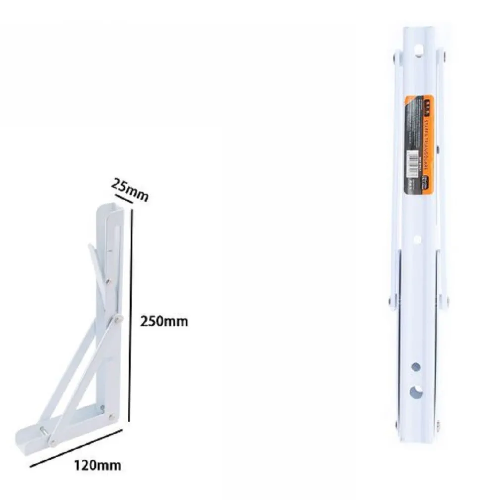 REGGIMENSOLA SUPPORTO STAFFA IN METALLO PIEGHEVOLE REGOLABILE 25X12X2.5 CM 07917