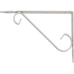 REGGIMENSOLA SUPPORTO STAFFA REGGI MENSOLA IN FERRO BATTUTO 19X24CM BIANCA