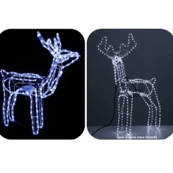 RENNA CON MOVIMENTO LUCE LUCI LED IP44 NATALE NATALIZIE DECORAZIONI ADDOBBI
