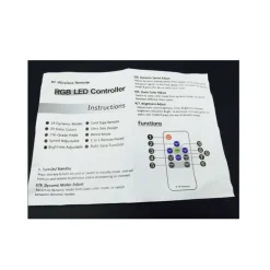RGB LED CONTROLLER RF WIRELESS CENTRALINA TELECOMANDO COLORI 5-24V 3x4A 12A