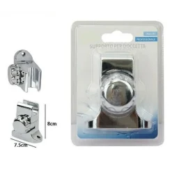 RICAMBIO SUPPORTO DOCCIA SNODATO UNIVERSALE A MURO PER DOCCETTA 7.5 X 8 CM 59567
