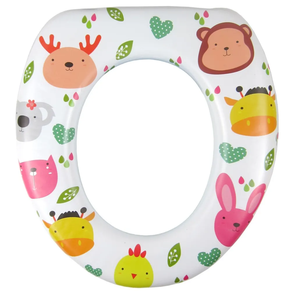 RIDUTTORE SEDILE SEGGIOLINO PER WC MORBIDO PER BAMBINI CON 4 MOTIVI A FANTASIA 59781
