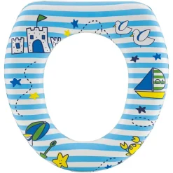 RIDUTTORE SEDILE SEGGIOLINO PER WC MORBIDO PER BAMBINI CON 4 MOTIVI A FANTASIA 59781