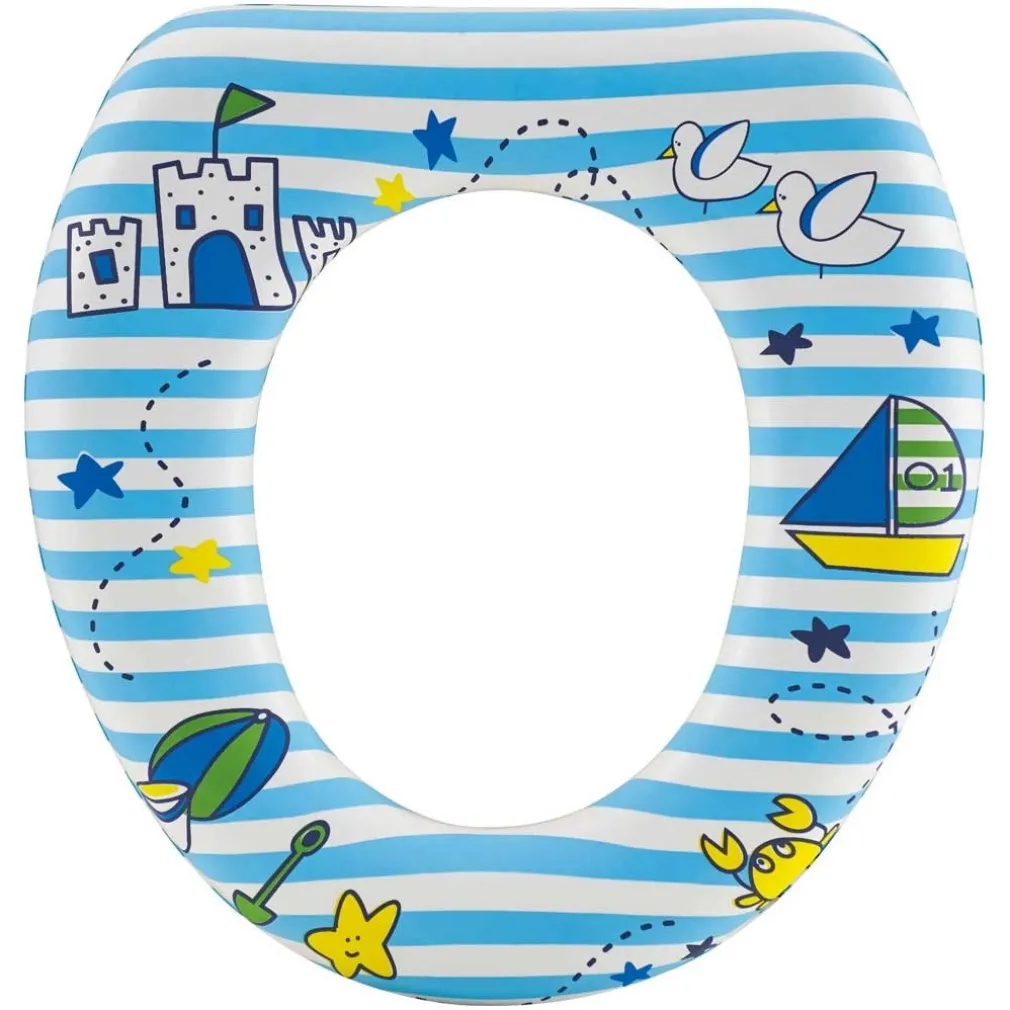 RIDUTTORE SEDILE SEGGIOLINO PER WC MORBIDO PER BAMBINI CON 4 MOTIVI A FANTASIA 59781