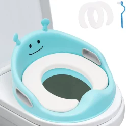 RIDUTTORE WC WATER PER BAMBINI SEDILE MORBIDO COPRIWATER COLORE AZZURRO CELESTE