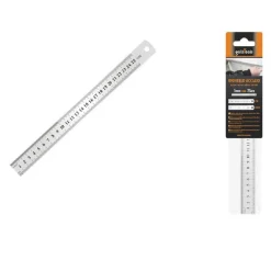 RIGHELLO METRO IN ACCIAIO INOX METALLO 1 MM A 25 CM RIGA SEGNATURA CM INCH 97763