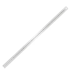 RIGHELLO METRO IN ACCIAIO INOX METALLO 1 MM A 60CM RIGA SEGNATURA CM INCH 97765