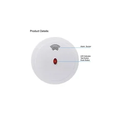 RILEVATORE SENSORE DI FUMO MONOSSIDO DI CARBONIO ALLARME ANTI INCENDIO BATTERIA