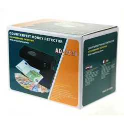 RILEVATORE SOLDI FALSI LUCE UV CONTROLLO MG NUOVE BANCONOTE EURO MONEY DETECTOR