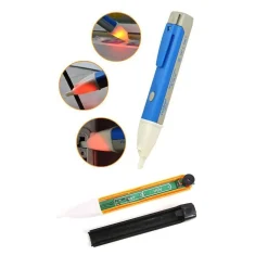 RILEVATORE VERIFICA DI TENSIONE CORRENTE ELETTRICA PENNA TESTER LED 90V 1000V