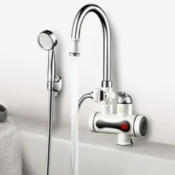 RISCALDATORE ISTANTANEO ACQUA CALDA RUBINETTO ELETTRICO DOCCIA CUCINA BAGNO