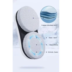 ROBOT PULIZIA FINESTRA CON SPRUZZO ACQUA INTELLIGENTE BIFACCIALE 5600PA CONTROLLO APP