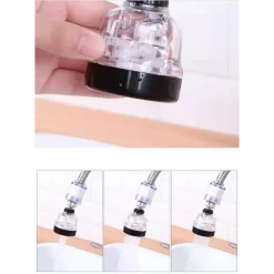 ROMPIGETTO A SNODO AREATORE FILTRO ANTICALCARE 3 GETTI PER RUBINETTO AB-J308