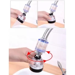 ROMPIGETTO A SNODO AREATORE FILTRO ANTICALCARE 3 GETTI PER RUBINETTO AB-J308