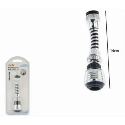 ROMPIGETTO AERATORE FLESSIBILE GIREVOLE PER RUBINETTO LAVELLO CUCINA 14 CM 87157