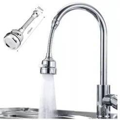 ROMPIGETTO FLESSIBILE A DOCCETTA PER RUBINETTO AREATORE DOCCINO 3 GETTI AB-J309