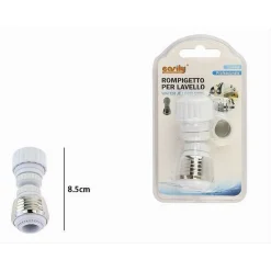 ROMPIGETTO UNIVERSALE PER RUBINETTO CUCINA GIREVOLE SNODATO AERATORE 8.5CM 87162