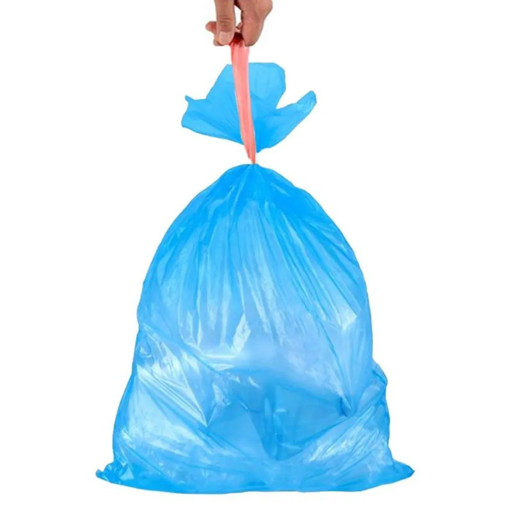 ROTOLI SACCHETTI BUSTE PER SPAZZATURA 115LT 72X105CM CHIUSURA CON LACCETTO BLU