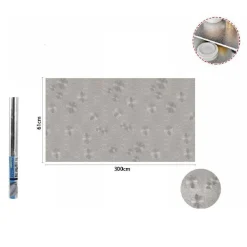 ROTOLO ADESIVO ALLUMINIO 61CMX3MT PER CASSETTI MOBILI ARMADI PARATI CUCINA 70504