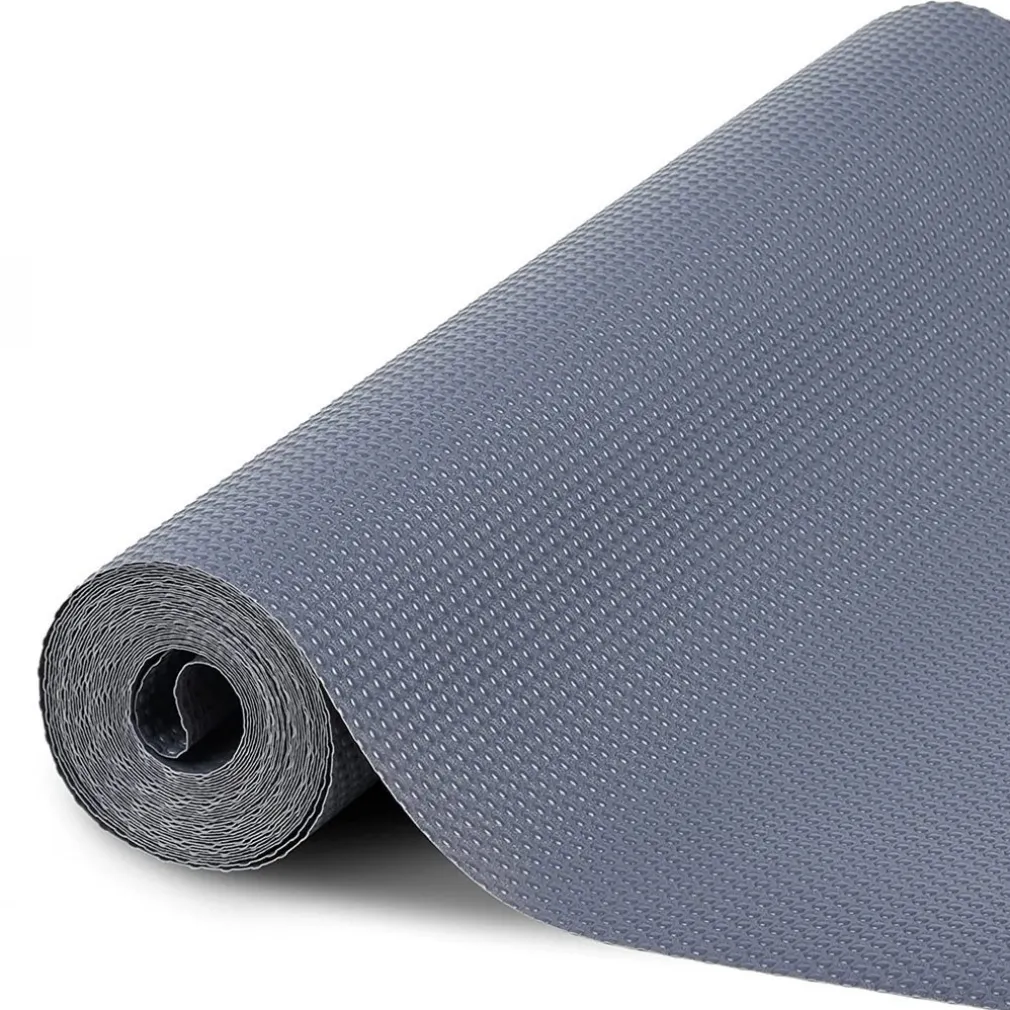 ROTOLO ANTISCIVOLO PER CASSETTI FRIGO MOBILI SCAFFALI ANTI UMIDITÀ GRIGIO 45X100