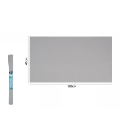 ROTOLO ANTISCIVOLO PER CASSETTI FRIGO MOBILI SCAFFALI ANTI UMIDITÀ GRIGIO 45X100