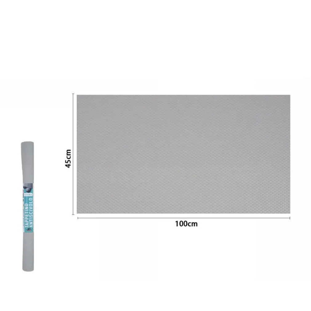 ROTOLO ANTISCIVOLO PER CASSETTI FRIGO MOBILI SCAFFALI ANTI UMIDITÀ GRIGIO 45X100