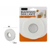 ROTOLO NASTRO BIADESIVO SIGILLANTE BIANCO 1,8 CM X 3 METRI SIGILLA RIPARA 69825