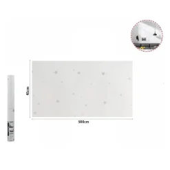 ROTOLO PELLICOLA ADESIVA BIANCA CON STELLE 45CMX5MT MOBILI CARTA DA PARATI 71130