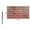 ROTOLO PELLICOLA ADESIVA PVC EFFETTO MATTONI 45CMX2MT MOBILI CASA CASSETTI 71279