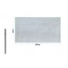 ROTOLO PELLICOLA ADESIVA PARETE EFFETTO LEGNO BIANCO 45CMX2MT MOBILI CASA 71231