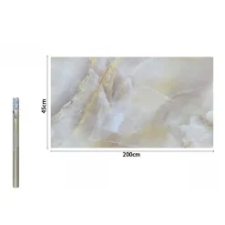 ROTOLO PELLICOLA ADESIVA PER PARETE EFFETTO MARMO 45CMX2MT MOBILI CASSETTI 71256