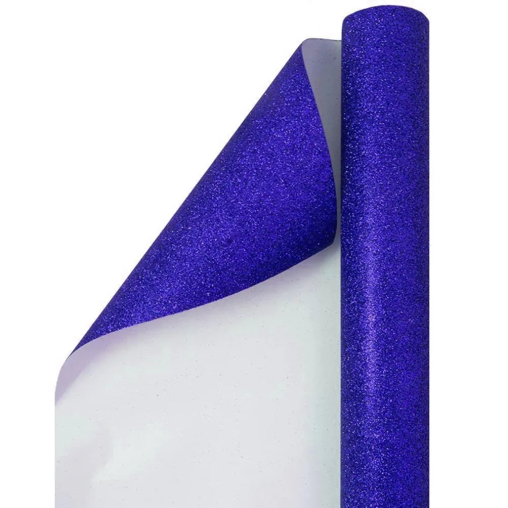 ROTOLO PELLICOLA ADESIVA BLU GLITTER 45CMX2M PANNELLI CASSETTI MOBILI