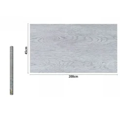 ROTOLO PELLICOLA ADESIVA EFFETTO LEGNO BIANCO 45CMX2MT MOBILI CASSETTI 71230 CASA