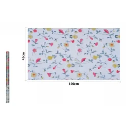 ROTOLO PELLICOLA ADESIVA PER PARETE EFFETTO FLOREALE 45X150 CM PARATI CASA 71293
