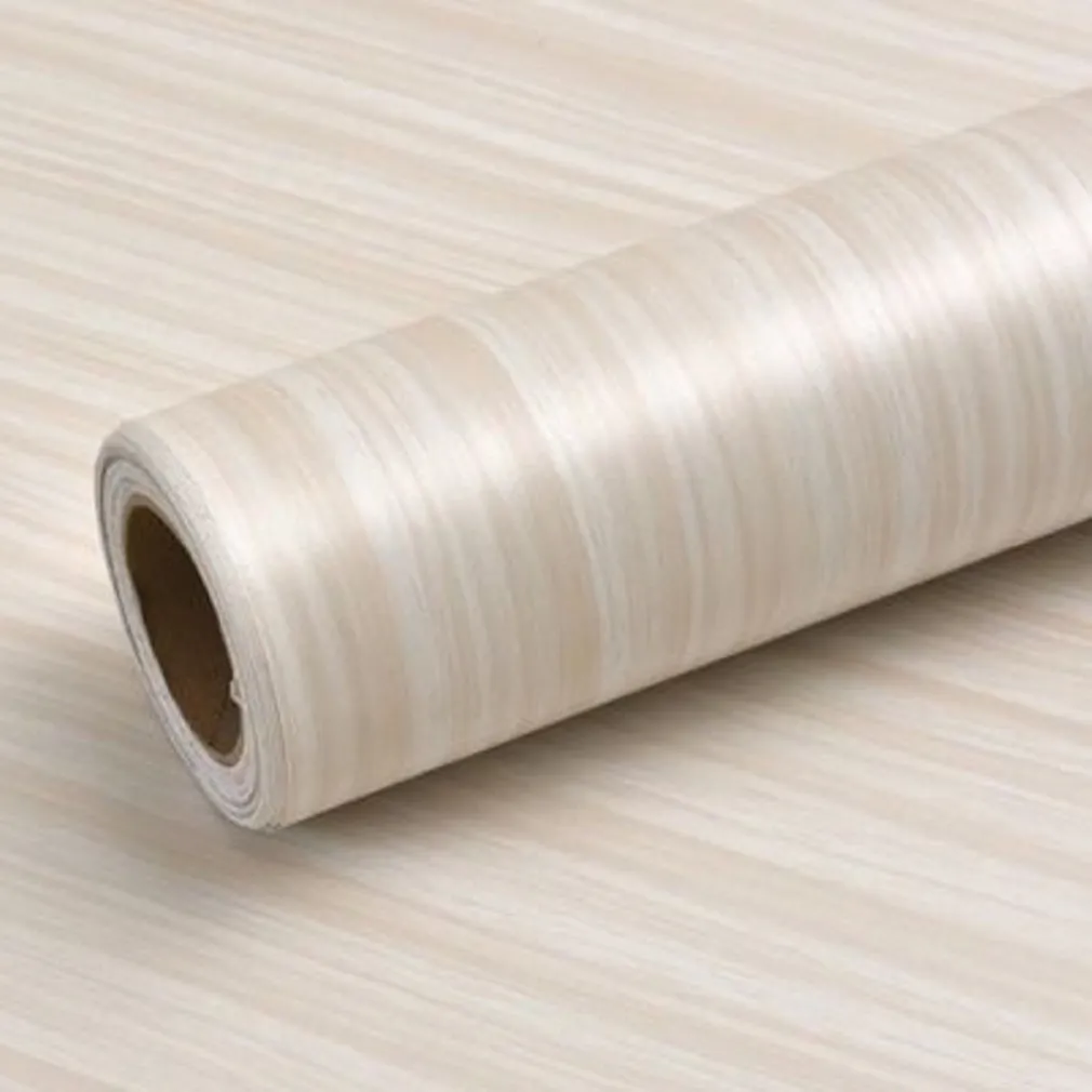 ROTOLO PELLICOLA ADESIVA EFFETTO LEGNO CHIARO 45CMX2M CASSETTI MOBILI PARATI