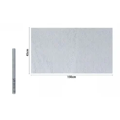 ROTOLO PELLICOLA ADESIVA PER PARETE DAMASCATA BIANCA 45X150 CM PARATI CASA 71296