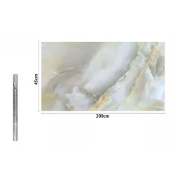 ROTOLO PELLICOLA ADESIVA PARETE EFFETTO MARMO 45 CM X 2 MT MOBILI CASSETTI 71257