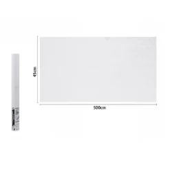 ROTOLO PELLICOLA ADESIVA BIANCA 45 CM X 5 METRI PER MOBILI CARTA DA PARATI 71115