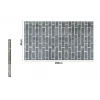 ROTOLO PELLICOLA ADESIVA PVC MATTONI GRIGI 45CM X 2MT MOBILI CASA CASSETTI 71275