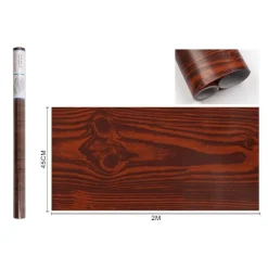 ROTOLO PELLICOLA ADESIVA EFFETTO LEGNO 45CM X 2MT CASSETTI CARTA DA PARATI 89234