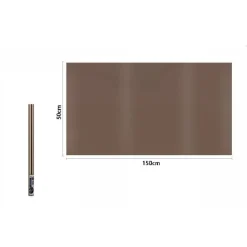 ROTOLO PELLICOLA PER FINESTRE OSCURANTE MARRONE 150 X 50 CM ADESIVA VETRO 70872