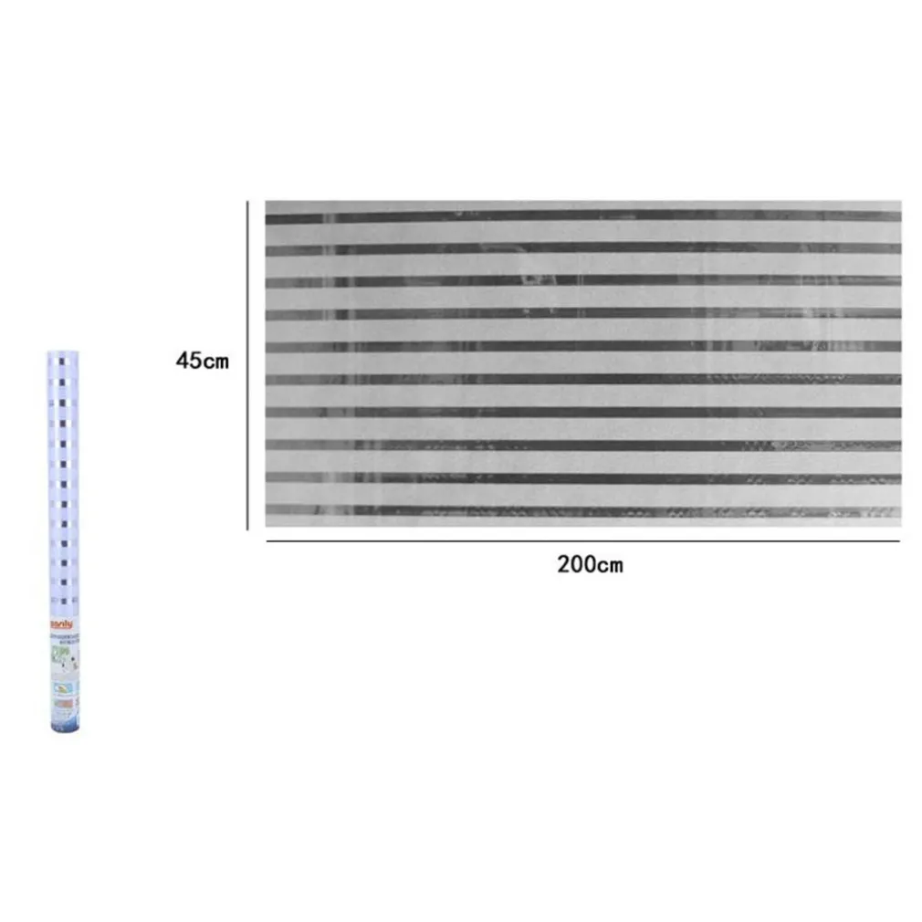 ROTOLO PELLICOLA PER FINESTRE MOTIVO A STRISCE 2D OPACA 45CMX2MT ADESIVA VETRO 10112