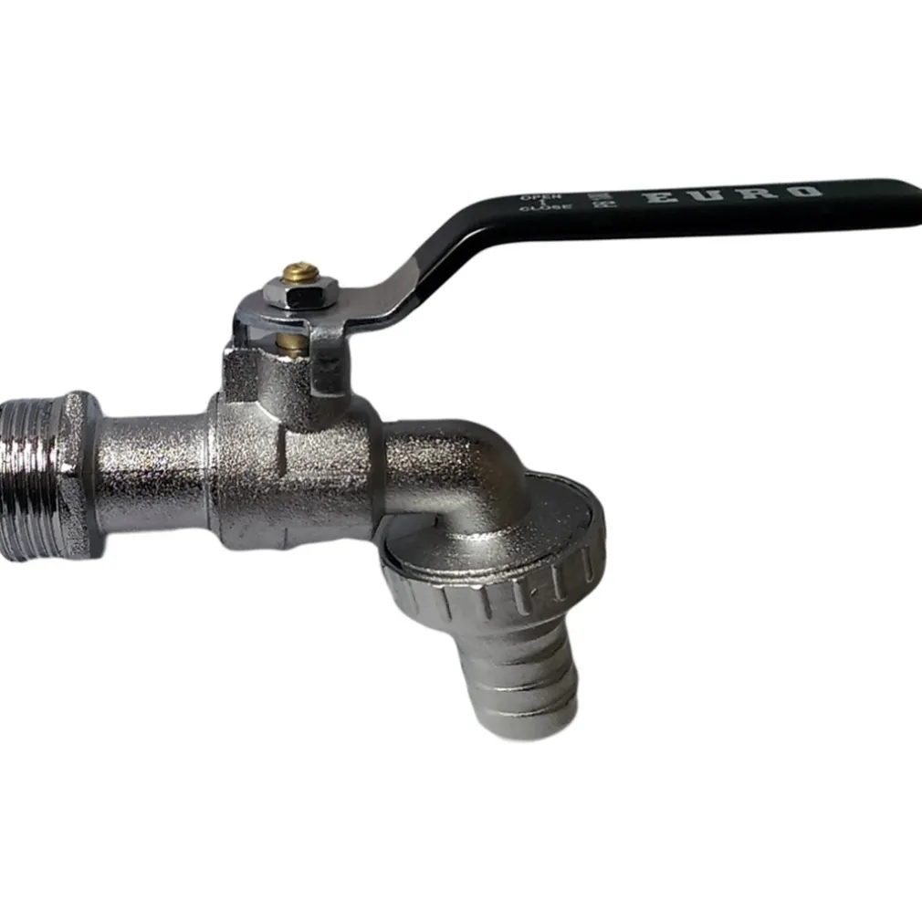 RUBINETTO A SFERA CON PORTAGOMMA DA 3/4" PER POMPA GIARDINO CON LEVA APERTURA